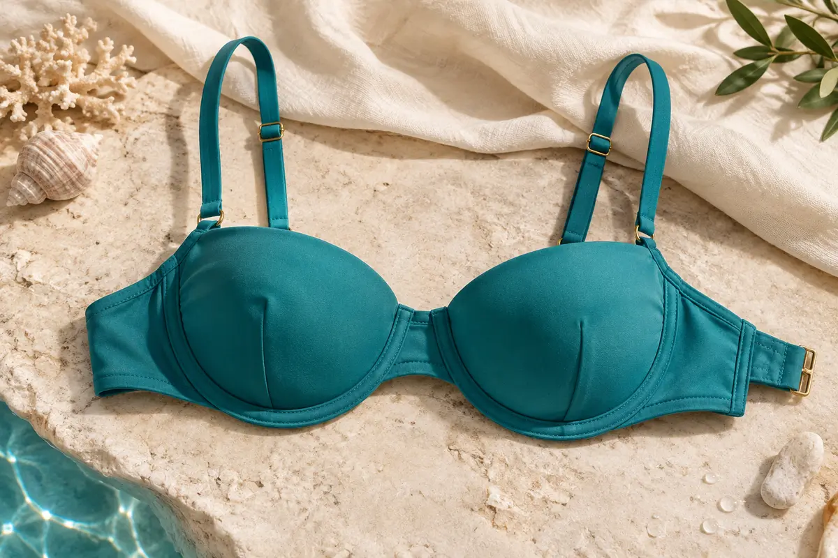 Haut de bikini balconnet vendu seul avec armatures visibles